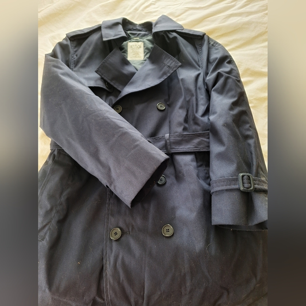 Mens All Weather coat with removable liner. Air Force dress coat.